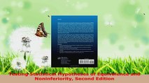 PDF Download  Testing Statistical Hypotheses of Equivalence and Noninferiority Second Edition PDF Full Ebook