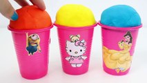 Play Doh Ice Creams Surprise Toys Mickey Mouse Disney Princess Hello Kitty Minnie Play Dough Videos