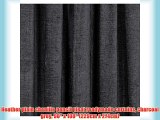 Heather plain chenille pencil pleat readymade curtains charcoal grey 90 x 108 (229cm x 274cm)