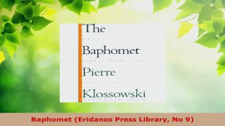 PDF Download  Baphomet Eridanos Press Library No 9 PDF Full Ebook