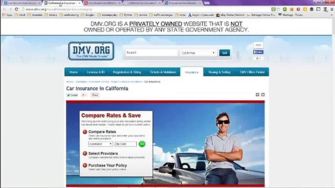 Low Income Auto Insurance California Quotes