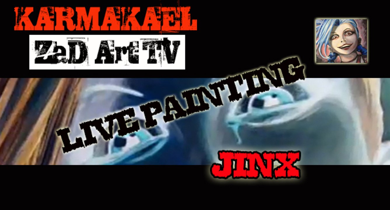 jinx fan art de league of legend Acrylique sur toile par ZaD