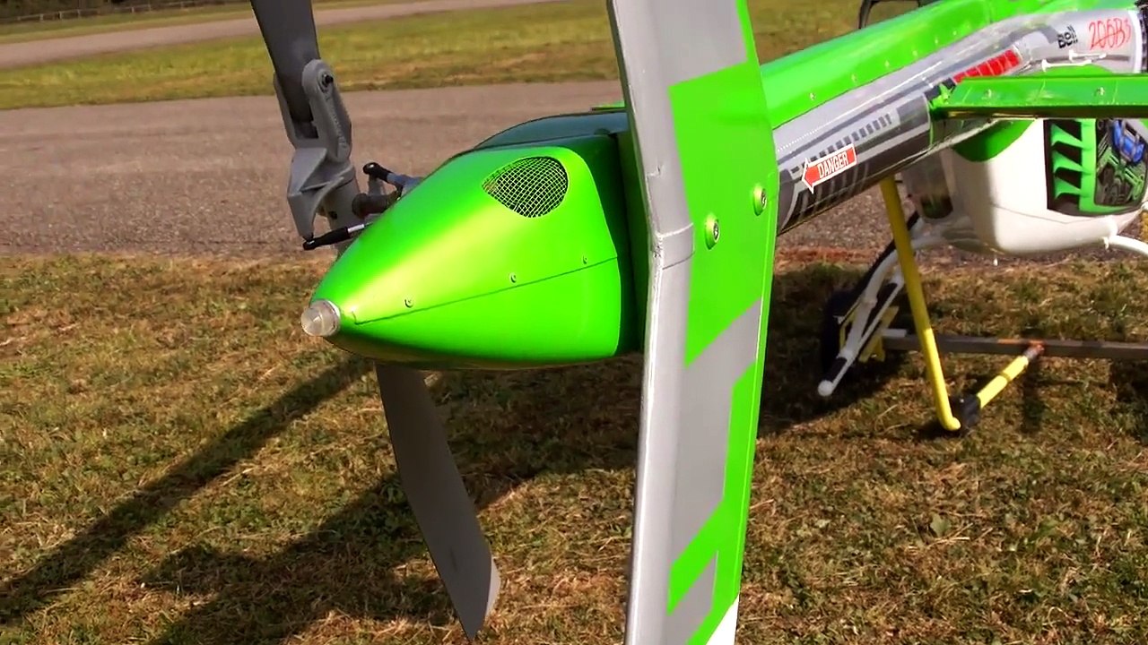 BELL 206 JETRANGER XXXL GIGANTIC RC SCALE TURBINE MODEL HELICOPTER / RC Airshow Hausen am