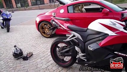 Yamaha R1 vs AUDI R8 vs Honda CBR 600RR - Araba Tutkum