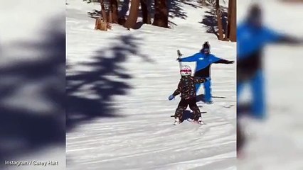 Pink and Carey Hart's daughter Willow hits the slopes