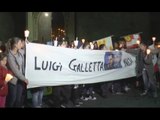 Napoli - Meccanico ucciso dalla camorra, fiaccolata per Luigi Galletta (25.11.15)