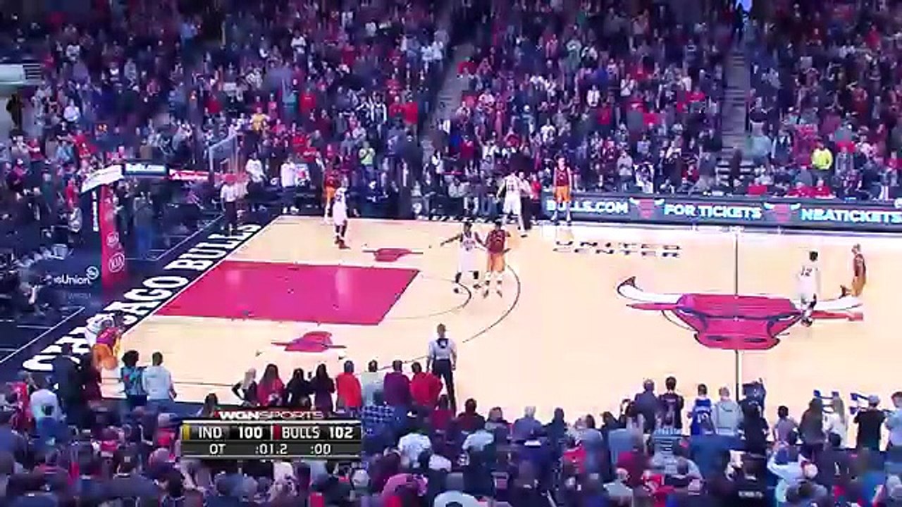 Jimmy Butler Blocks Paul George for the Win - Pacers vs Bulls - Dec 30, 2015 - NBA 2015-16 Season