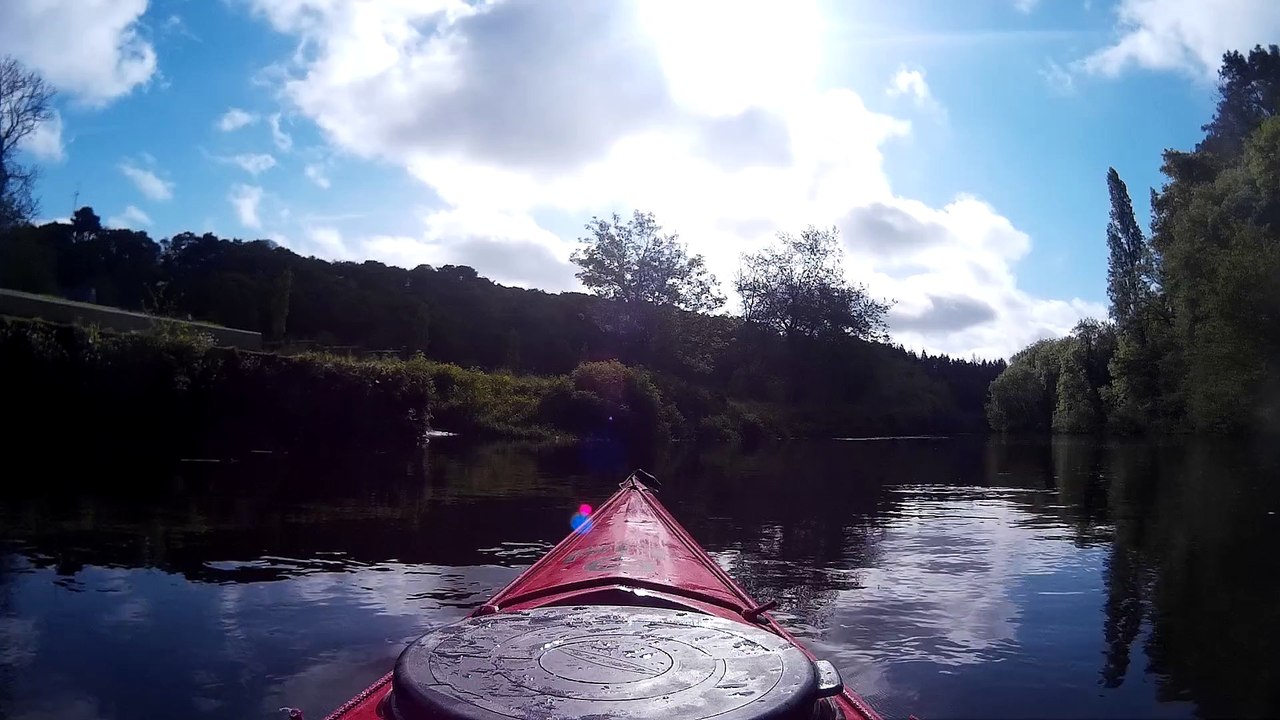 Arrivée sur la cale près de Pont-Scorff au printemps