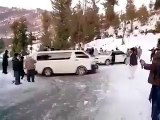 Falling on Snow in Murree Pakistan |Slipping on Ice|