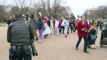Protesters hold anti-deportation demo in front of White House