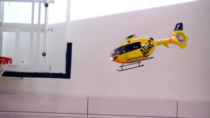 INDOOR ACTION RC EC 135 ADAC SCALE MODEL HELICOPTER FLIGHT 450 SIZE