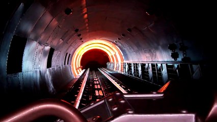 volcan Space Mountain Mission 2  Disneyland Paris - On Ride - HD espace