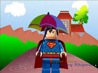 Superman Nursery Kids Rhyme Rain Rain Go Away Children Song