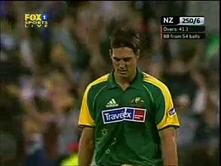 Dont laugh at Mitchell Johnson funny fail gets hit OUT OF THE GROUND on debut in 2005