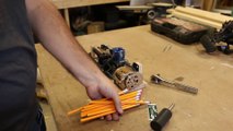 Man created a Nitro Engine Powered PENCIL Sharpener with an old RC Car