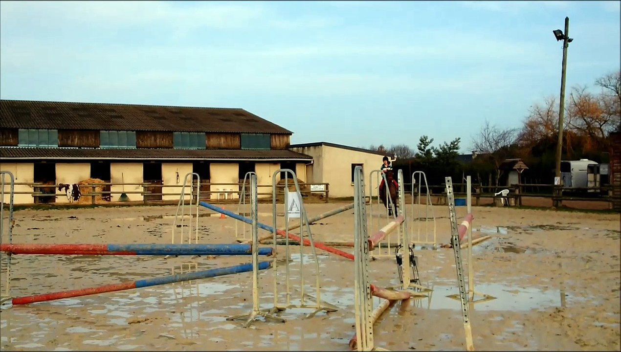 Bahika entrainement sur une ligne