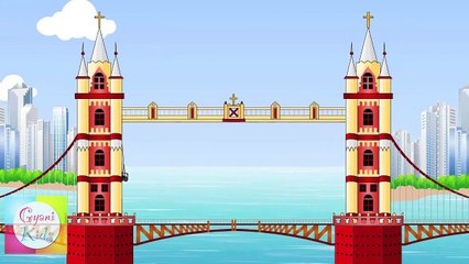 London Bridge is Falling Down Nursery Rhyme | Cartoon Animation Songs For Children
