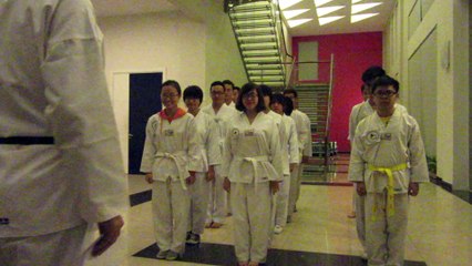 CLB Taekwondo ĐH Thăng Long thứ 5 31-12-2015 kỳ thi thăng cấp lần thứ 20 MVI_7586