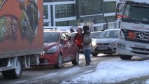 Silivri Rampasında Araçlar Mahsur Kaldı