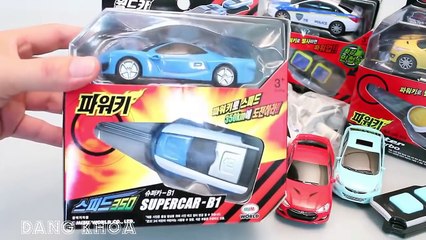 Đồ chơi ô tô dùng súng bắn lò so giúp ôtô chạy rất nhanh cho bé xem (2)