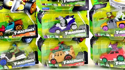 Download Video: 7 TMNT T-Machine Hot Rod Teenage Mutant Ninja Turtles Nickelodeon Superhero Cars Compariso