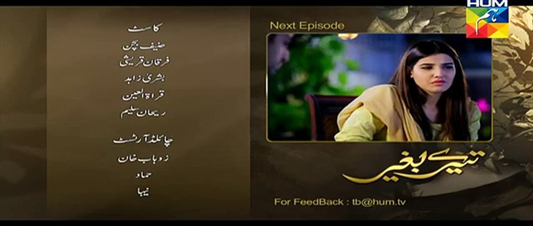 Tere Baghair Episode 10 Promo HUM TV Drama 31 Dec 2015