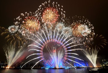 New Years Fireworks 2016 UK England Scotland Wales London Glasgow Cardiff United Kingdom UK New full Video 2016 HD