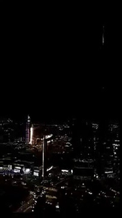 ‏حريق في برج دبي في موقع احتفالات راس السنة 31/12/2015