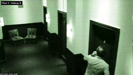 Ghost in Hotel on Halloween - Caught of Security Camera 100% Real - Found Video #12