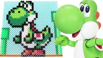 スーパーマリオブラザーズ ヨッシーのドット絵をビーズで描く PPCandy Channel Super Mario Pixel Art Parlor beads Minecraft