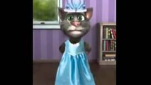 Frozen !! Gato cantando Libre Soy de Frozen vestido de Elsa - Gato Tom Frozen Cancion libr