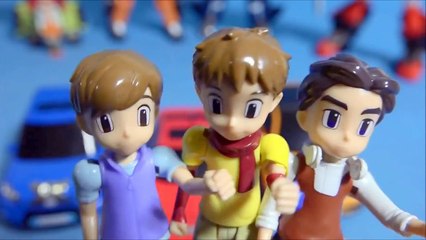 또봇 X Y Z 트라이탄 하나두리세모 또봇 변신 놀이 다이노포스 장난��