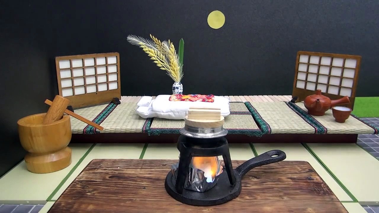 Mini Food Moon dumpling 食べれるミニチュア月見団子_Miniature Tsukimi-Dango (Moon Viewing Dumplings!)