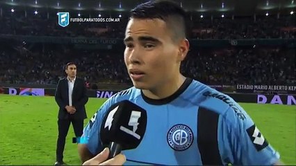 Zelarayan: "Me voy muy contento". Belgrano 1 - Colón 1. Liguilla Pre Sudamericana. FPT.