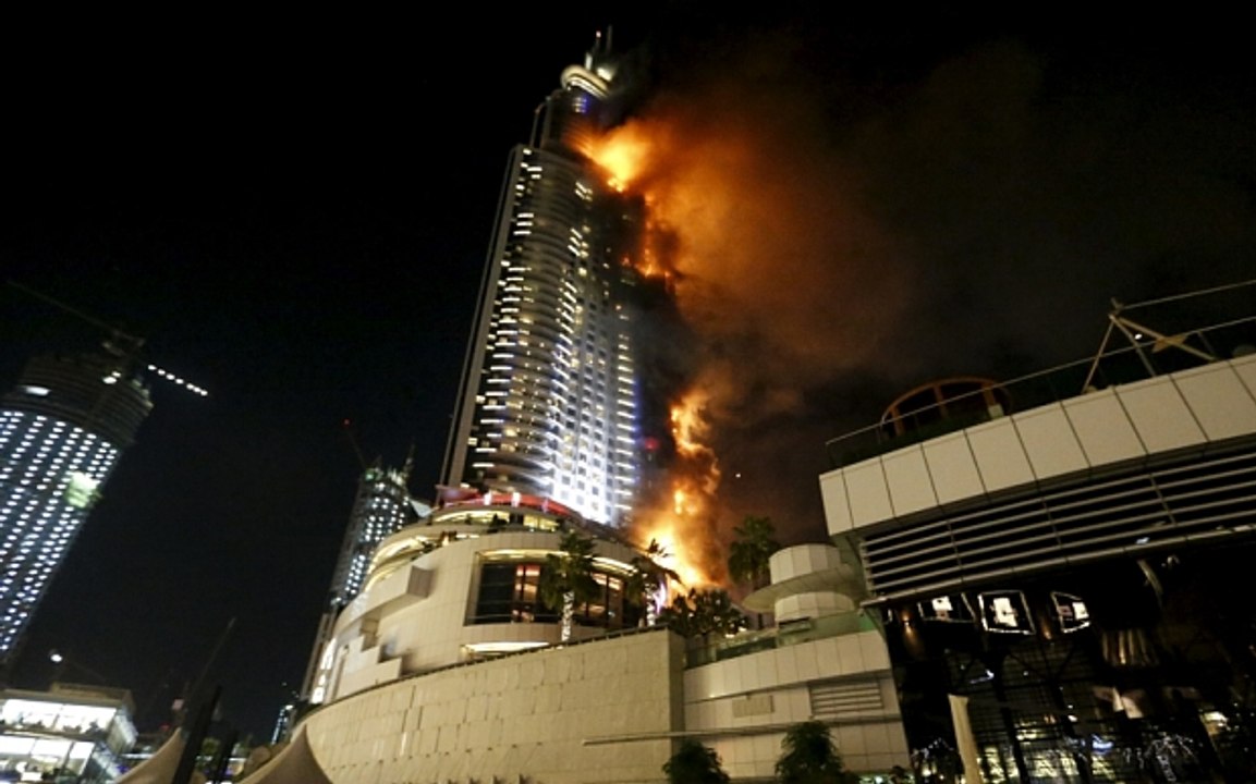 Fire engulfs Dubai hotel before New Year's Eve fireworks