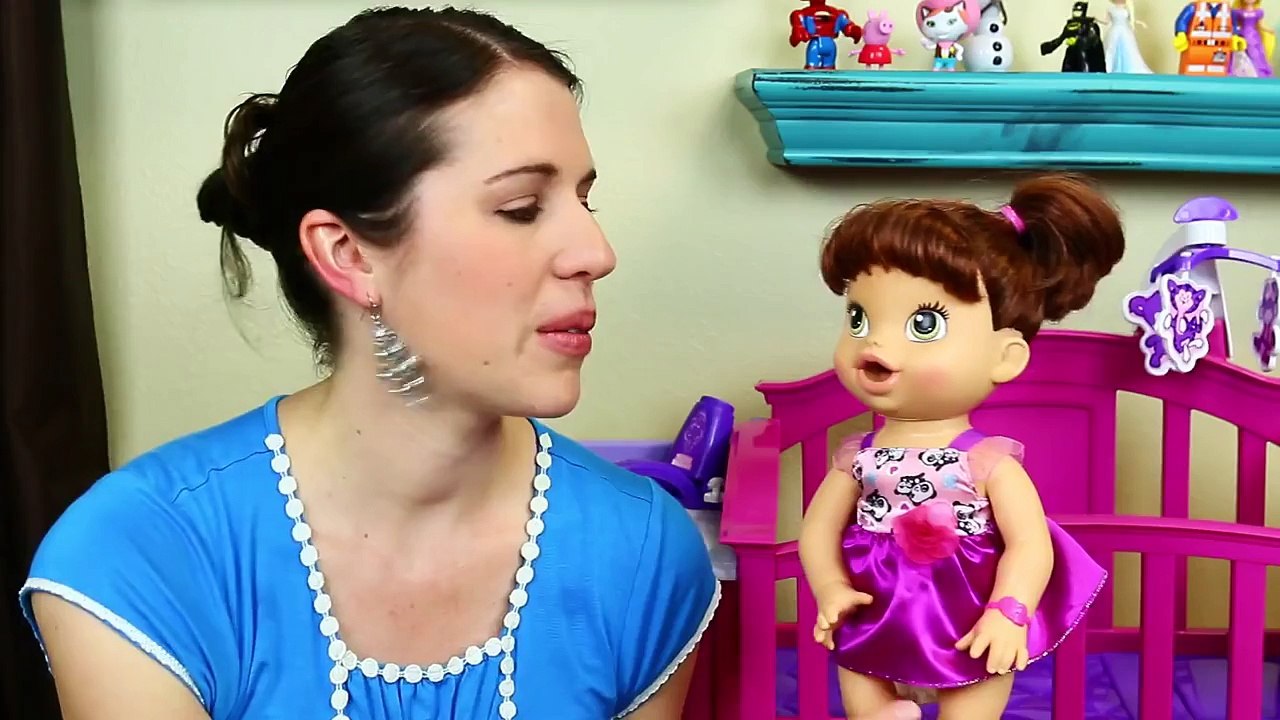 Baby Alive Goes CRAZY & Wont Go To Sleep in the New Nursery Crib Furniture Set DisneyCarT