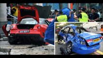 Tragic Accident In Singapore (Ferrari/Taxi) With Post Accident Pix