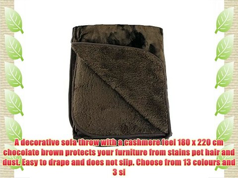 G?zze 40024-72-8020 Washable Microfibre Blanket / Sofa Throw - Cashmere Feel - Patented Manufacturing