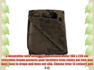 G?zze 40024-72-8020 Washable Microfibre Blanket / Sofa Throw - Cashmere Feel - Patented Manufacturing