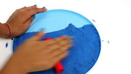 Play Doh Beach Island Peppa Pig Scenery Cartoon Inspired Playdough sand sea