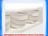 KUB Complete Cot Bed Mattress (140 cm x 70 cm White)