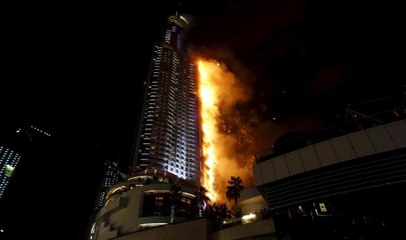 Fire at The Address, Downtown #Dubai 2016