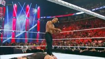 RAW 1000 Off the Air - John Cena and The Rock attacking Big Show !