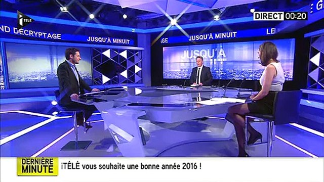 Le présentateur du JT d'iTélé se lâche et souhaite en direct qu'en 2016, le lion lèche la gazelle, puis... s'excuse !