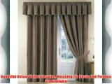 Thermal Velour Velvet Curtains Finished In Camel 66 Wide x 54 Drop