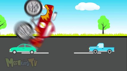 Flash Truck - Monster Trucks For Chlidren - Mega Kids Tv