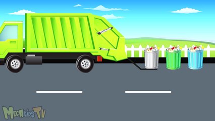 Garbage Truck - Monster Trucks For Children - Mega Kids Tv