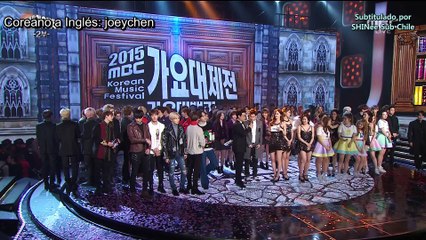 [ESP] 151231 Entrevista de fin de año a SHINee en Gayo Daejejeon.