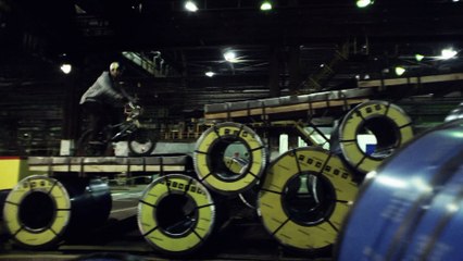 Stainless: Vasya Lukyanenko Riding BMX in a Steel Mill