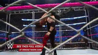 WWE Network: Demon Kane steps inside the cage with a war-torn Seth Rollins - Live from MSG